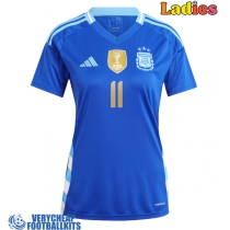 Argentina Angel Di Maria #11 Replica Away Shirt Ladies Copa America 2024 Short Sleeve